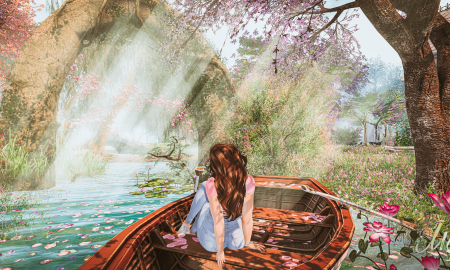 Lost in a world of beauty.