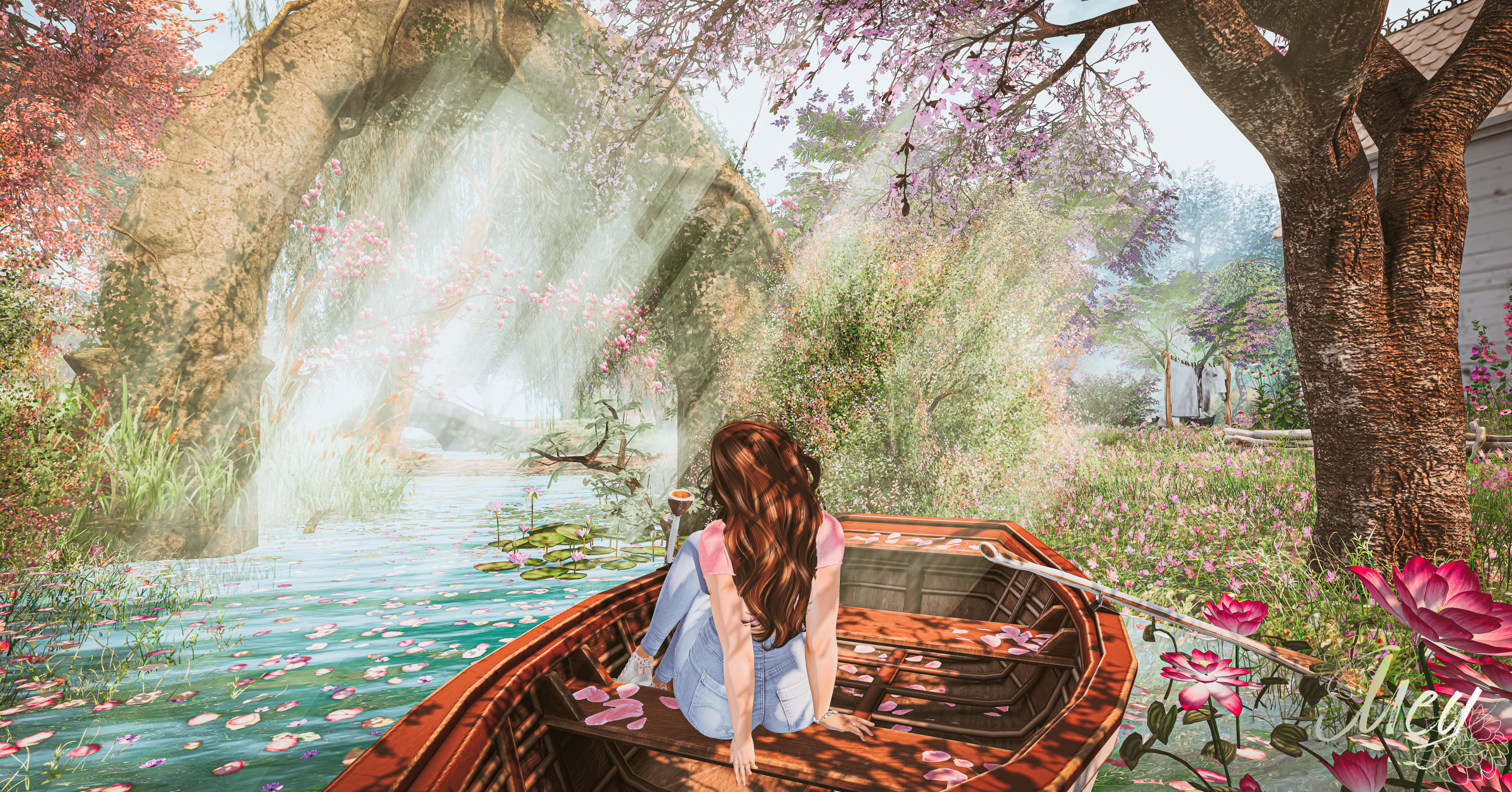 Lost in a world of beauty.